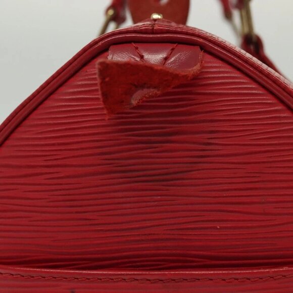 LOUIS VUITTON Epi Speedy 25 Hand Bag Castilian Red - Picture 7 of 16